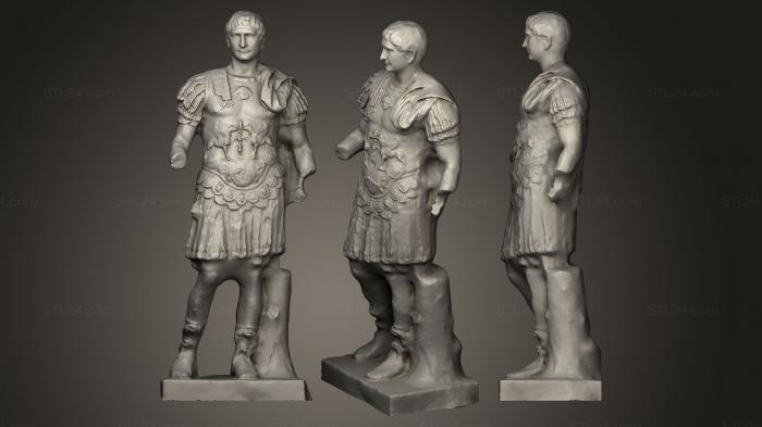 Статуи античные и исторические (Троян Кирасс, STKA_0653) 3D модель для ЧПУ станка
